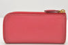 Authentic PRADA Vintage Saffiano Multic Leather Coin Case Purse Pink 3811K