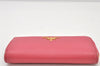 Authentic PRADA Vintage Saffiano Multic Leather Coin Case Purse Pink 3811K