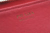 Authentic PRADA Vintage Saffiano Multic Leather Coin Case Purse Pink 3811K