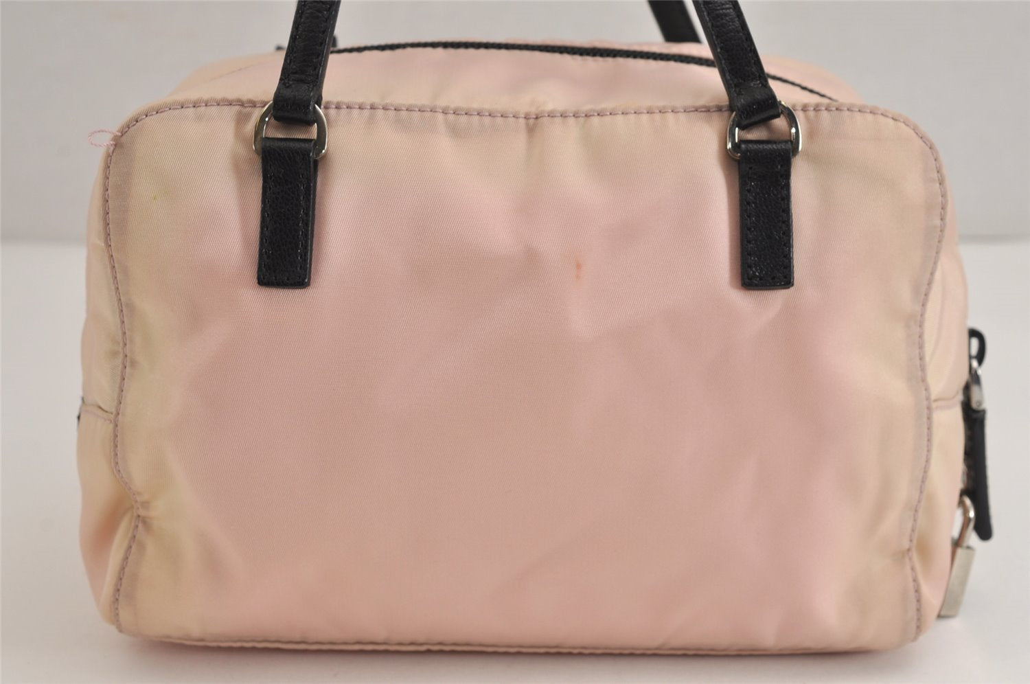 Authentic PRADA Nylon Tessuto Leather Shoulder Hand Bag Purse BN1134 Pink 3812J