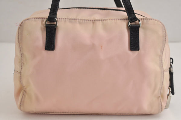 Authentic PRADA Nylon Tessuto Leather Shoulder Hand Bag Purse BN1134 Pink 3812J