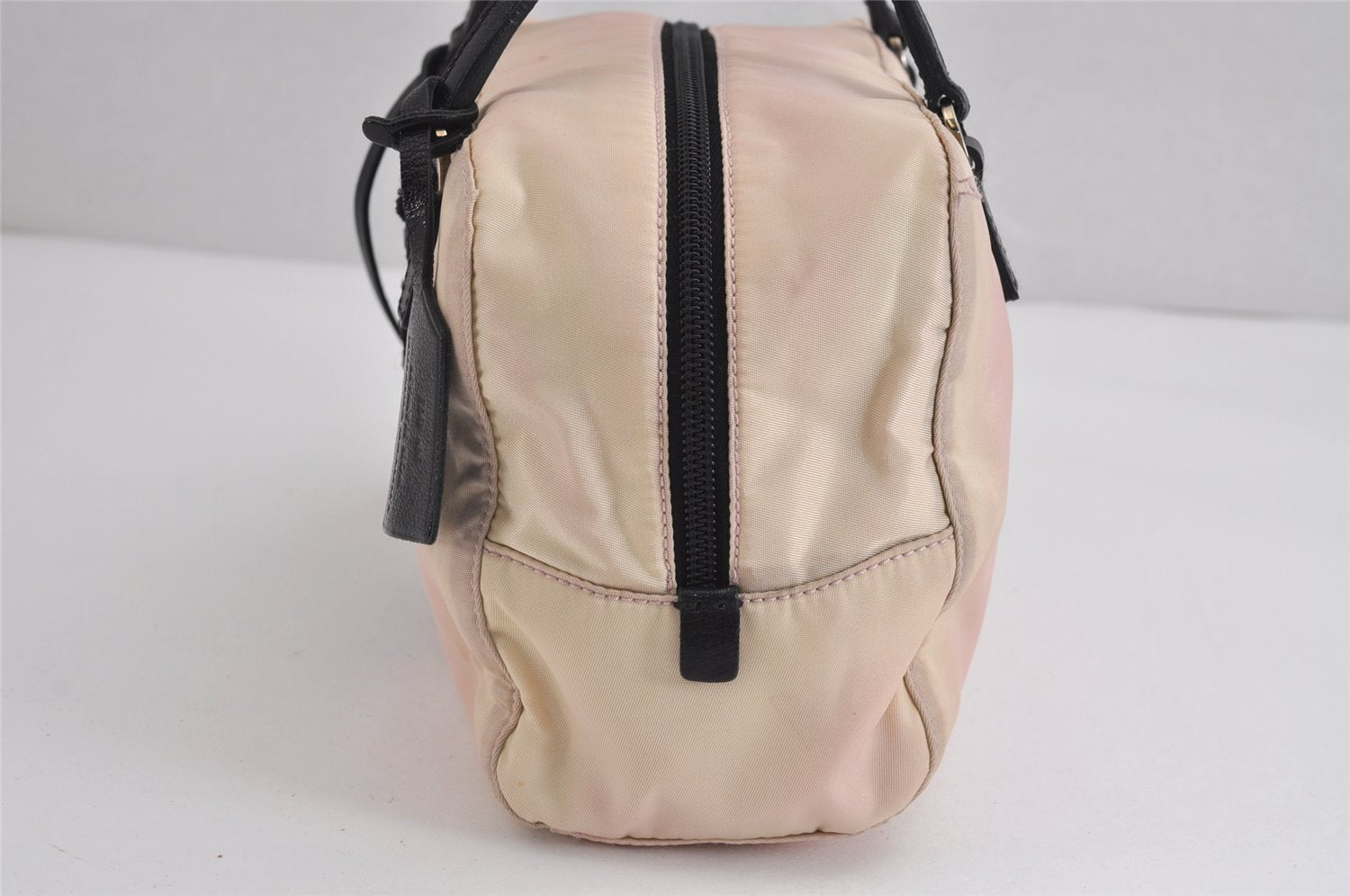 Authentic PRADA Nylon Tessuto Leather Shoulder Hand Bag Purse BN1134 Pink 3812J