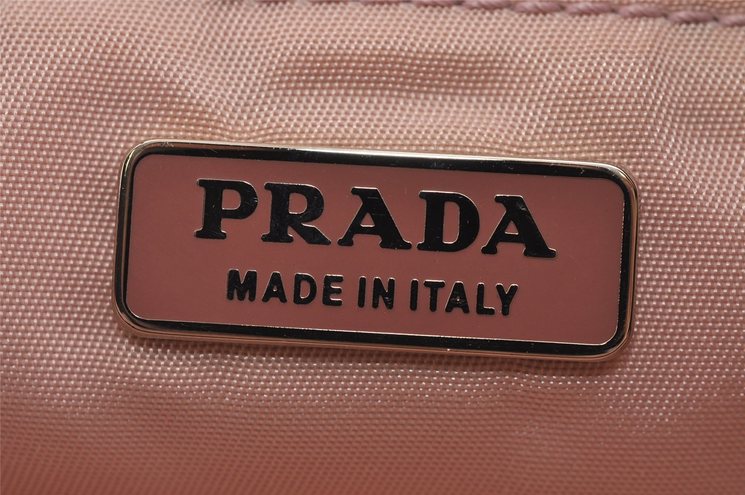 Authentic PRADA Nylon Tessuto Leather Shoulder Hand Bag Purse BN1134 Pink 3812J