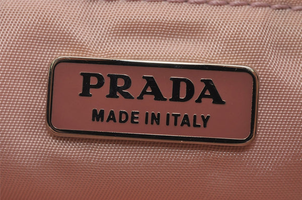 Authentic PRADA Nylon Tessuto Leather Shoulder Hand Bag Purse BN1134 Pink 3812J