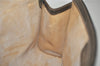 Authentic GUCCI Web Sherry Line Clutch Hand Bag GG PVC Leather Brown Junk 3813J