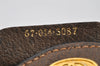 Authentic GUCCI Web Sherry Line Clutch Hand Bag GG PVC Leather Brown Junk 3813J