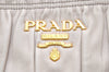 Authentic PRADA Nappa Gaufre Leather 2Way Tote Bag BN2076 Beige 3813K