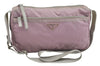 Authentic PRADA Nylon Tessuto Enamel Shoulder Cross Body Bag Purse Pink 3814J