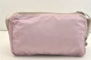 Authentic PRADA Nylon Tessuto Enamel Shoulder Cross Body Bag Purse Pink 3814J