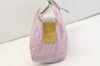Authentic PRADA Nylon Tessuto Enamel Shoulder Cross Body Bag Purse Pink 3814J