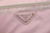 Authentic PRADA Nylon Tessuto Enamel Shoulder Cross Body Bag Purse Pink 3814J