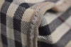 Authentic BURBERRY Vintage Nova Check Canvas Leather Hand Tote Bag Beige 3815J