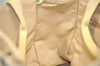 Authentic BURBERRY Vintage Nova Check Canvas Leather Hand Tote Bag Beige 3815J