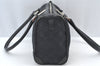 Authentic GUCCI Sherry Line Hand Boston Bag Purse GG Canvas Leather Black 3816J