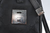 Authentic GUCCI Sherry Line Hand Boston Bag Purse GG Canvas Leather Black 3816J