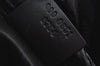 Authentic GUCCI Sherry Line Hand Boston Bag Purse GG Canvas Leather Black 3816J