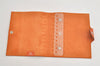 Authentic HERMES Yuris PM Note Book Cover Leather Orange 3817K