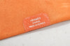 Authentic HERMES Yuris PM Note Book Cover Leather Orange 3817K