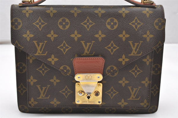 Authentic Louis Vuitton Monogram Monceau 2Way Shoulder Hand Bag M51187 LV 3819K
