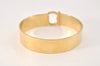 Authentic Salvatore Ferragamo Gancini Bangle Bracelet Gold Plating SF 3819L