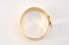 Authentic Salvatore Ferragamo Gancini Bangle Bracelet Gold Plating SF 3819L