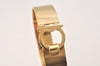 Authentic Salvatore Ferragamo Gancini Bangle Bracelet Gold Plating SF 3819L