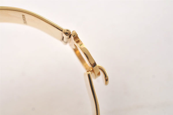 Authentic Salvatore Ferragamo Gancini Bangle Bracelet Gold Plating SF 3819L