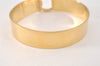 Authentic Salvatore Ferragamo Gancini Bangle Bracelet Gold Plating SF 3819L