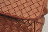 Authentic BOTTEGA VENETA Intrecciato Leather Hand Bag Purse Brown Junk 3820J