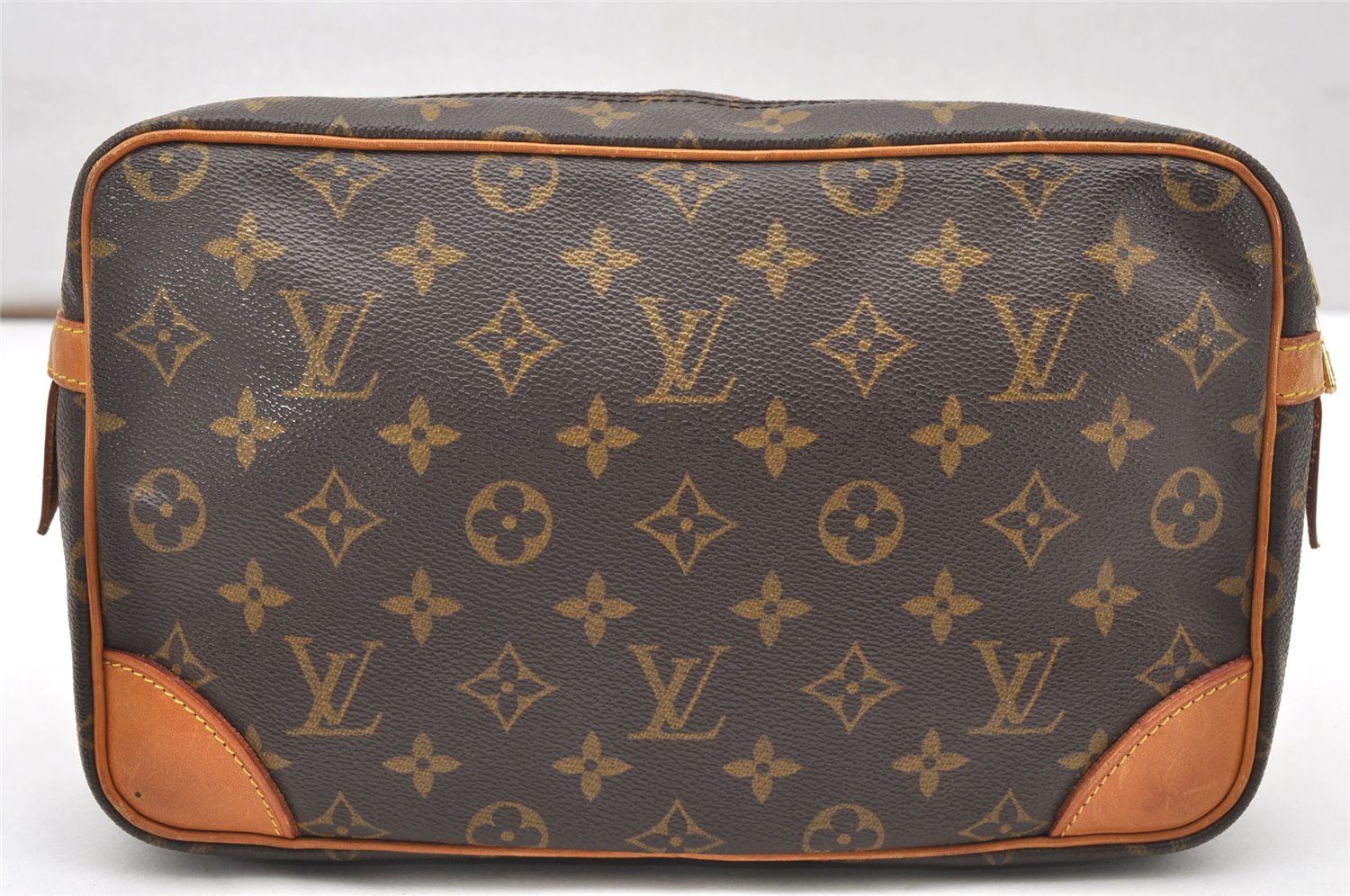 Authentic Louis Vuitton Monogram Compiegne 28 Clutch Hand Bag M51845 LV 3820K