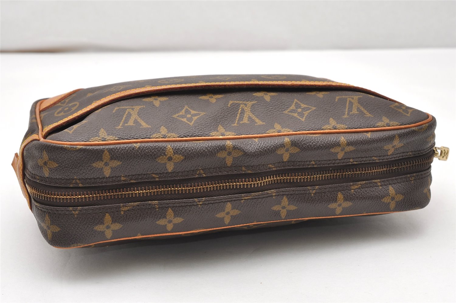 Authentic Louis Vuitton Monogram Compiegne 28 Clutch Hand Bag M51845 LV 3820K