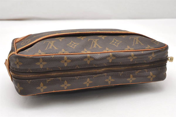 Authentic Louis Vuitton Monogram Compiegne 28 Clutch Hand Bag M51845 LV 3820K