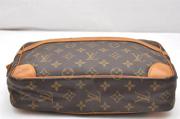 Authentic Louis Vuitton Monogram Compiegne 28 Clutch Hand Bag M51845 LV 3820K