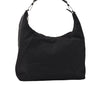 Authentic GUCCI Vintage Shoulder Hand Bag Nylon Leather Black 3821K