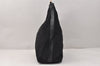 Authentic GUCCI Vintage Shoulder Hand Bag Nylon Leather Black 3821K