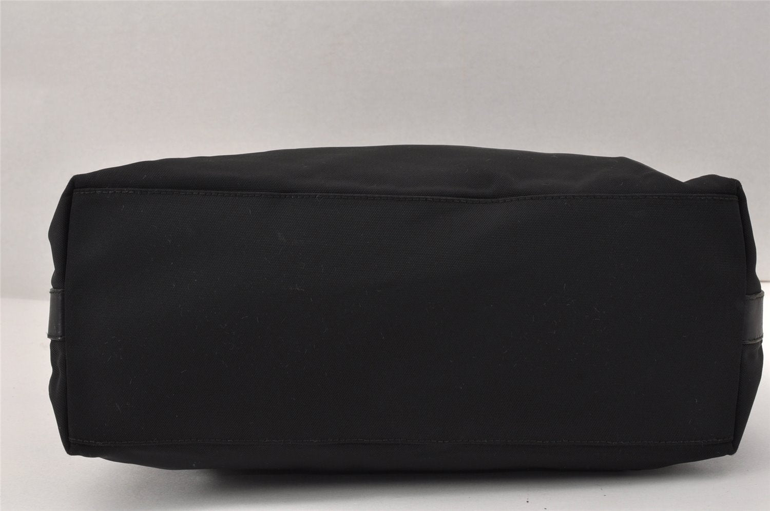 Authentic GUCCI Vintage Shoulder Hand Bag Nylon Leather Black 3821K