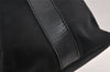 Authentic GUCCI Vintage Shoulder Hand Bag Nylon Leather Black 3821K