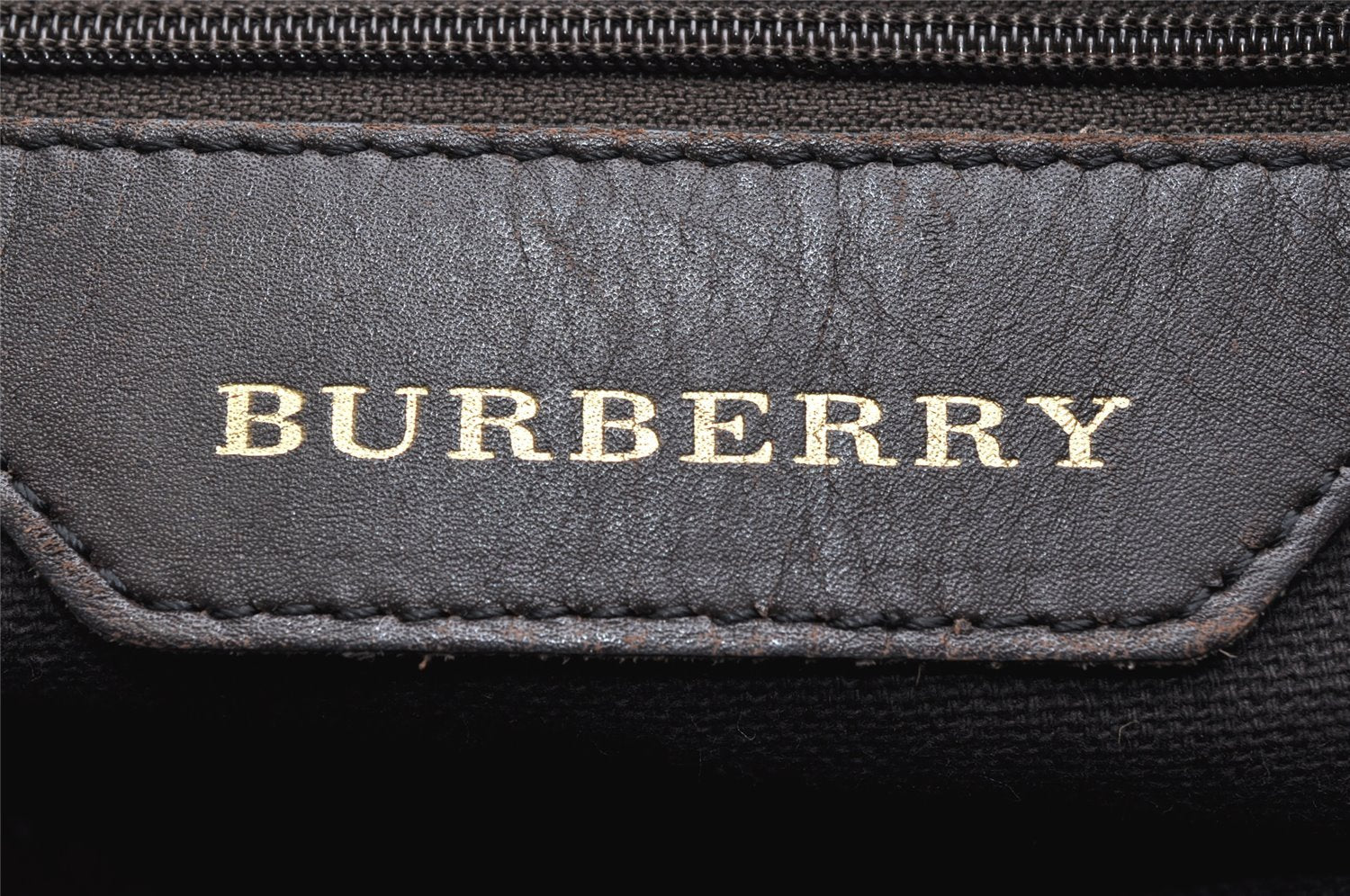 Authentic BURBERRY Vintage Nova Check Shoulder Tote Bag PVC Leather Beige 3823K
