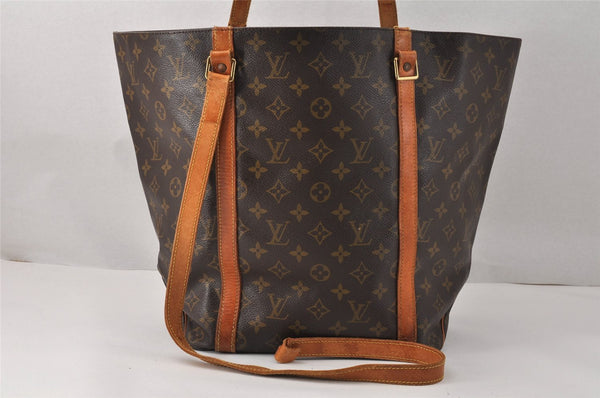 Authentic Louis Vuitton Monogram Sac Shopping PM Tote Bag M51108 Junk 3826K