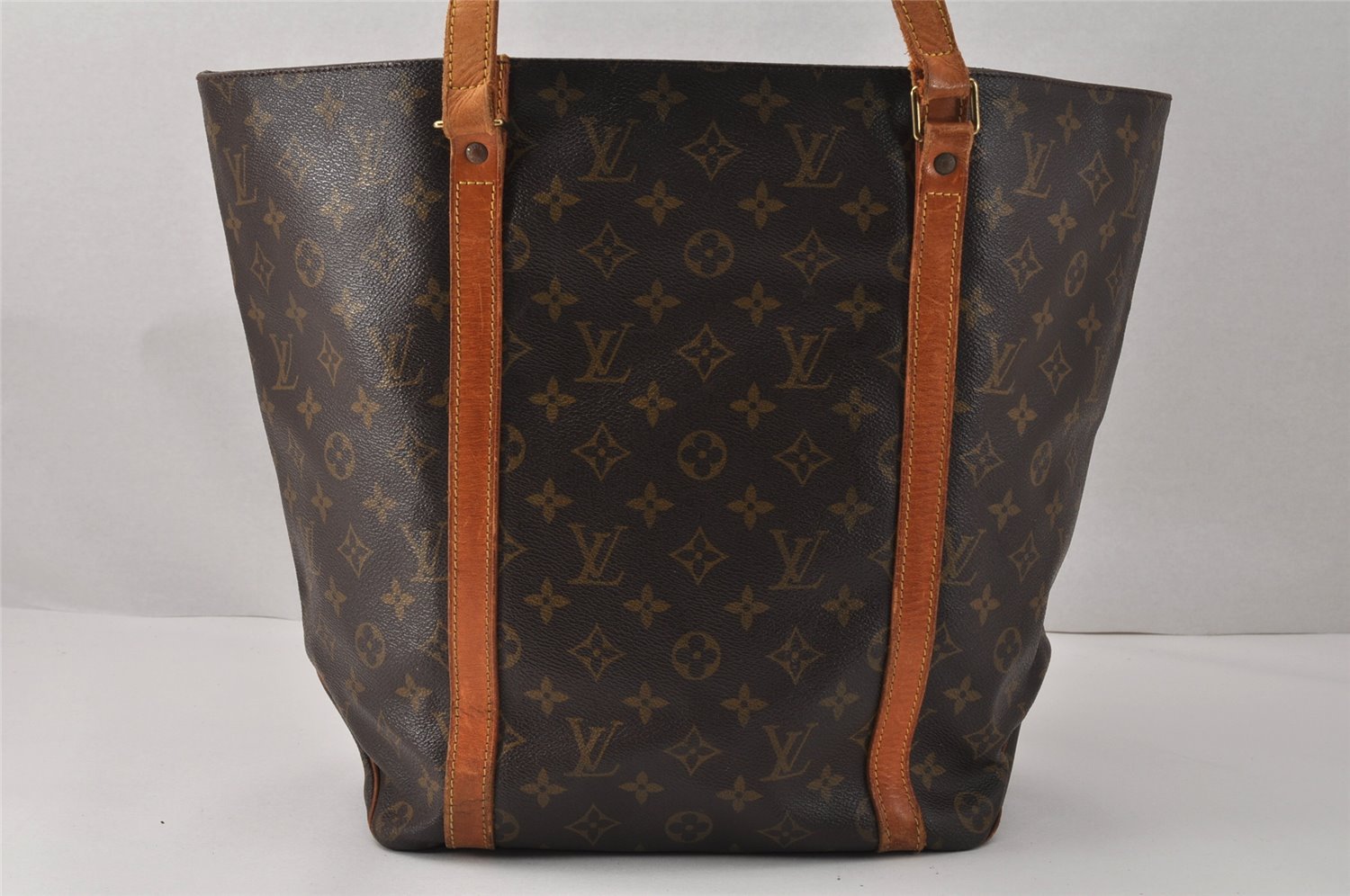 Authentic Louis Vuitton Monogram Sac Shopping PM Tote Bag M51108 Junk 3826K