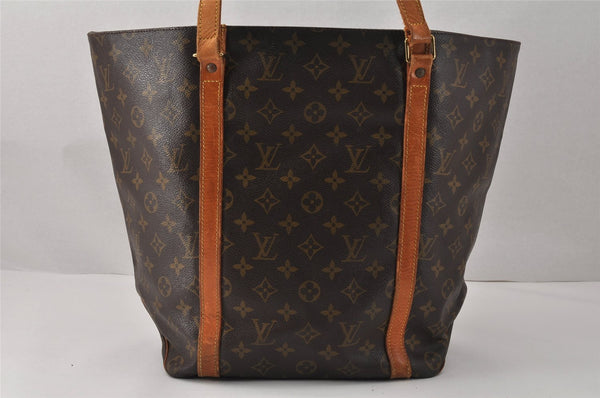 Authentic Louis Vuitton Monogram Sac Shopping PM Tote Bag M51108 Junk 3826K