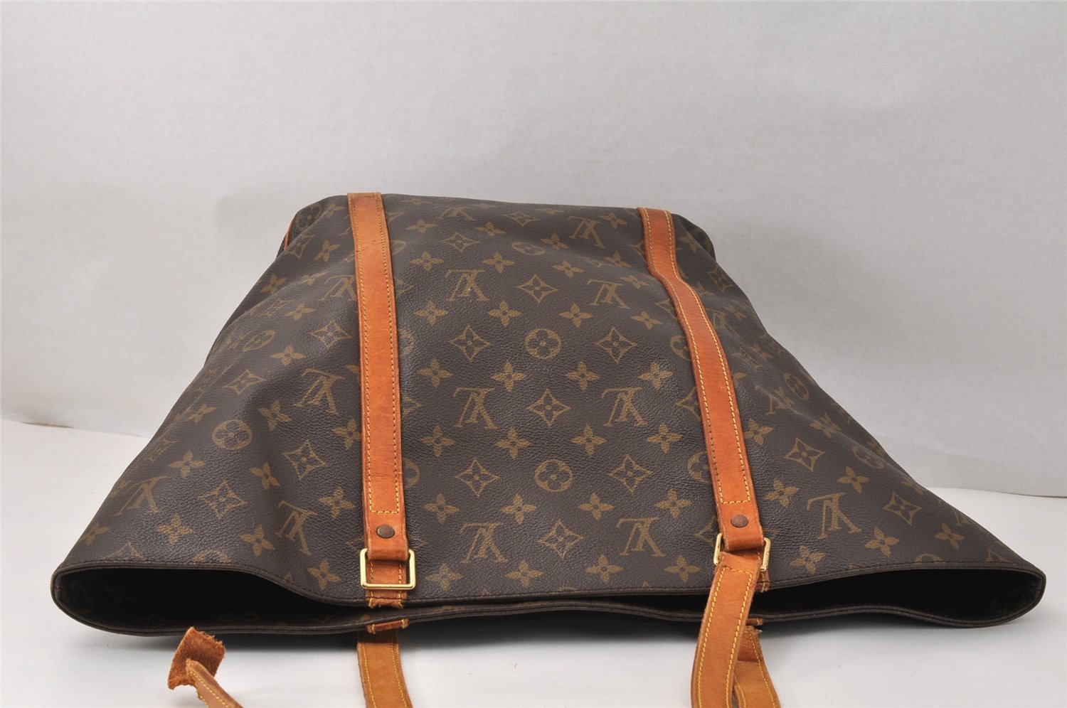 Authentic Louis Vuitton Monogram Sac Shopping PM Tote Bag M51108 Junk 3826K