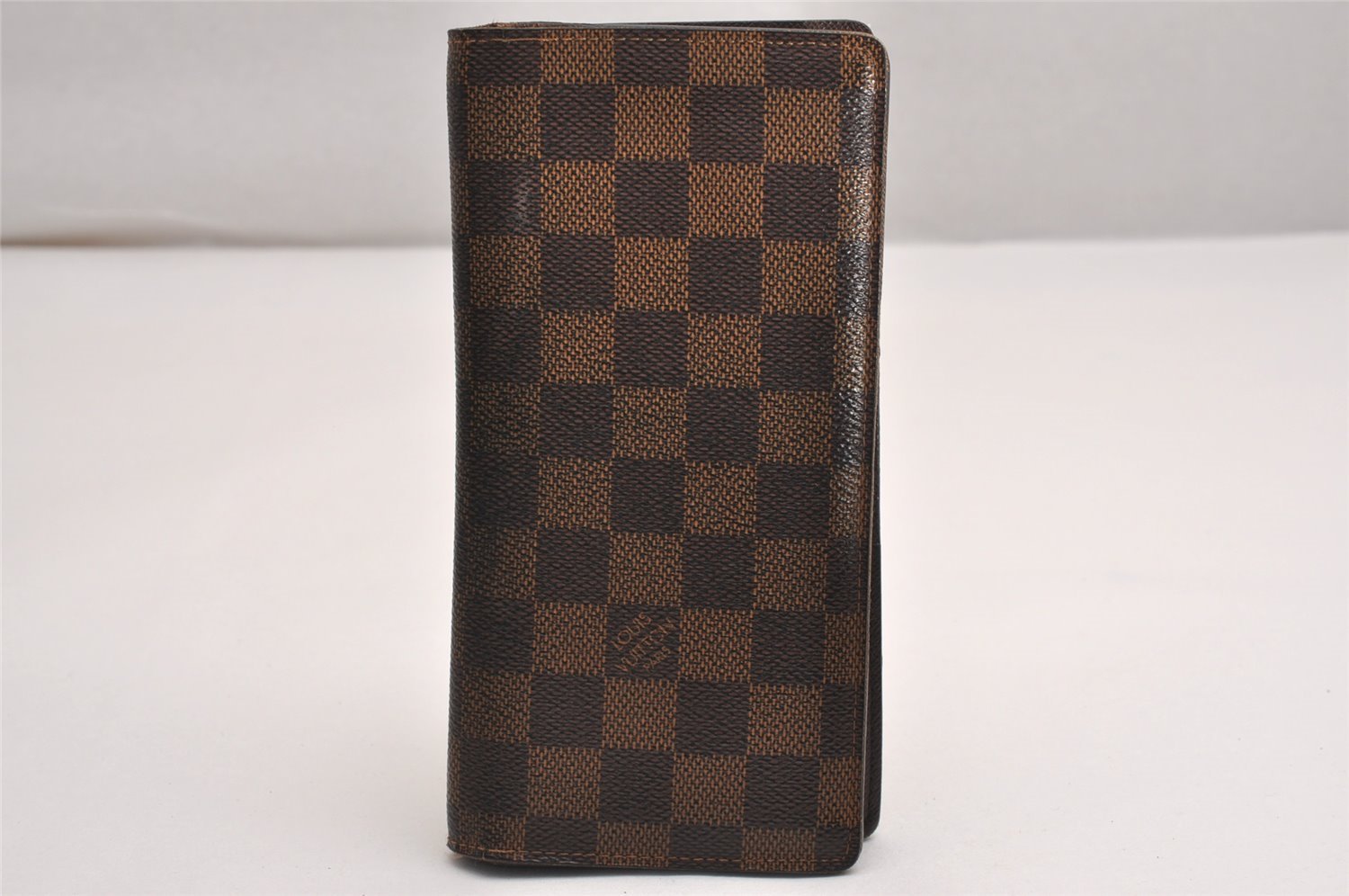 Authentic Louis Vuitton Damier Portefeuille Brazza Long Wallet N60017 LV 3827J