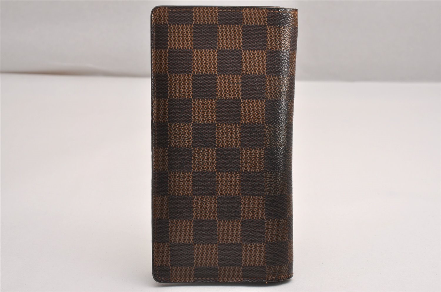 Authentic Louis Vuitton Damier Portefeuille Brazza Long Wallet N60017 LV 3827J