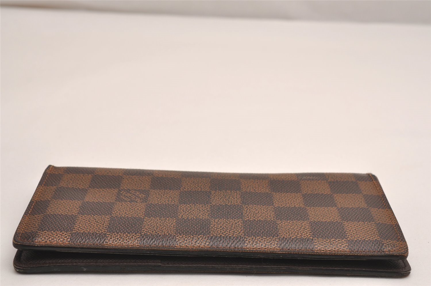 Authentic Louis Vuitton Damier Portefeuille Brazza Long Wallet N60017 LV 3827J