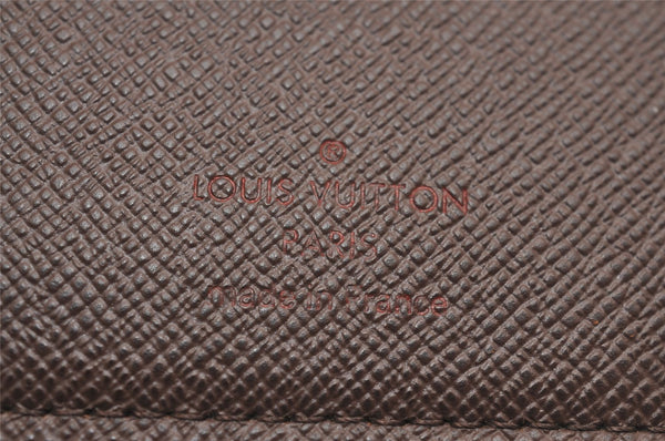 Authentic Louis Vuitton Damier Portefeuille Brazza Long Wallet N60017 LV 3827J