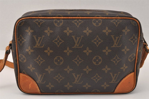 Authentic Louis Vuitton Monogram Trocadero 27 Shoulder Cross Bag M51274 LV 3827K