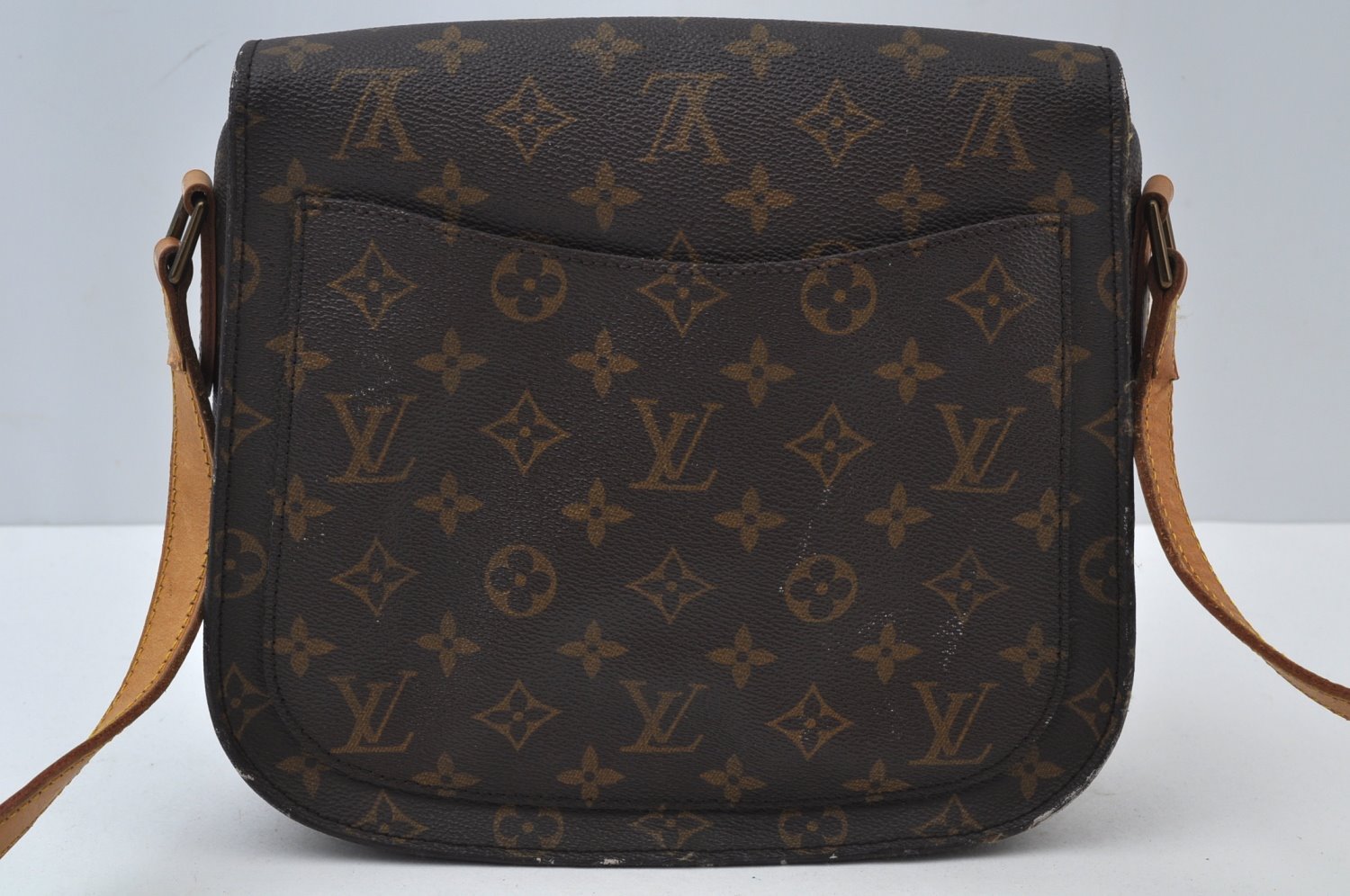 Authentic Louis Vuitton Monogram Saint Cloud GM M51242 Shoulder Cross Bag 3828H