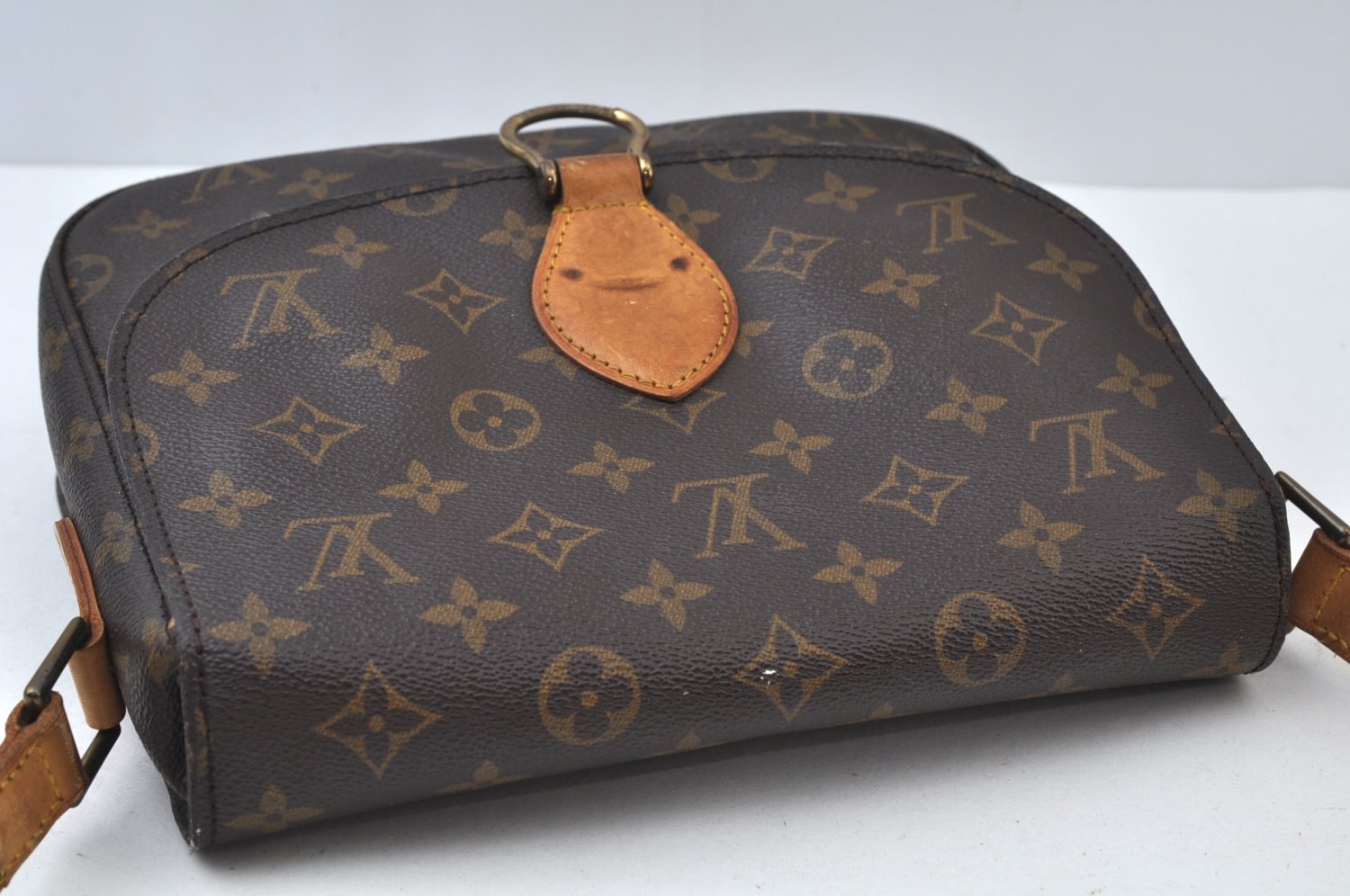 Authentic Louis Vuitton Monogram Saint Cloud GM M51242 Shoulder Cross Bag 3828H