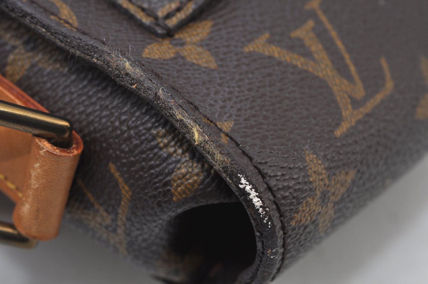 Authentic Louis Vuitton Monogram Saint Cloud GM M51242 Shoulder Cross Bag 3828H